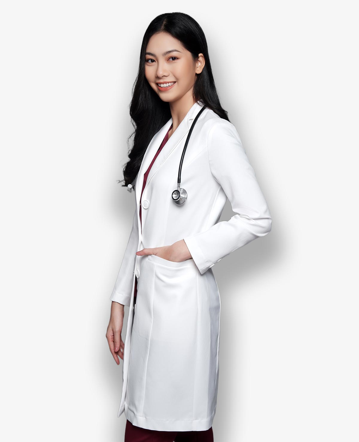 Lab coat JS - Nữ (mẫu Nhật) - Hình ảnh 2